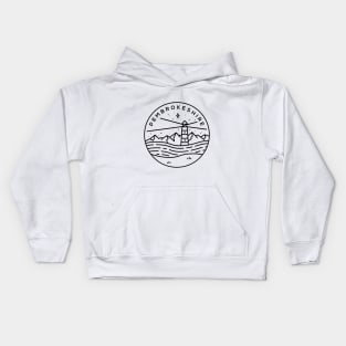 Pembrokeshire, Wales Emblem - White Kids Hoodie